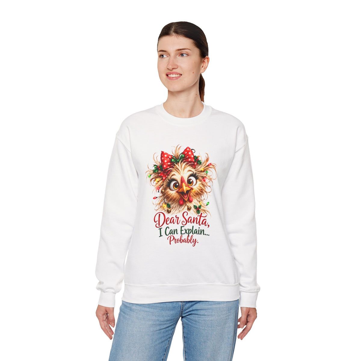Dear Santa Chicken Sweatshirt
