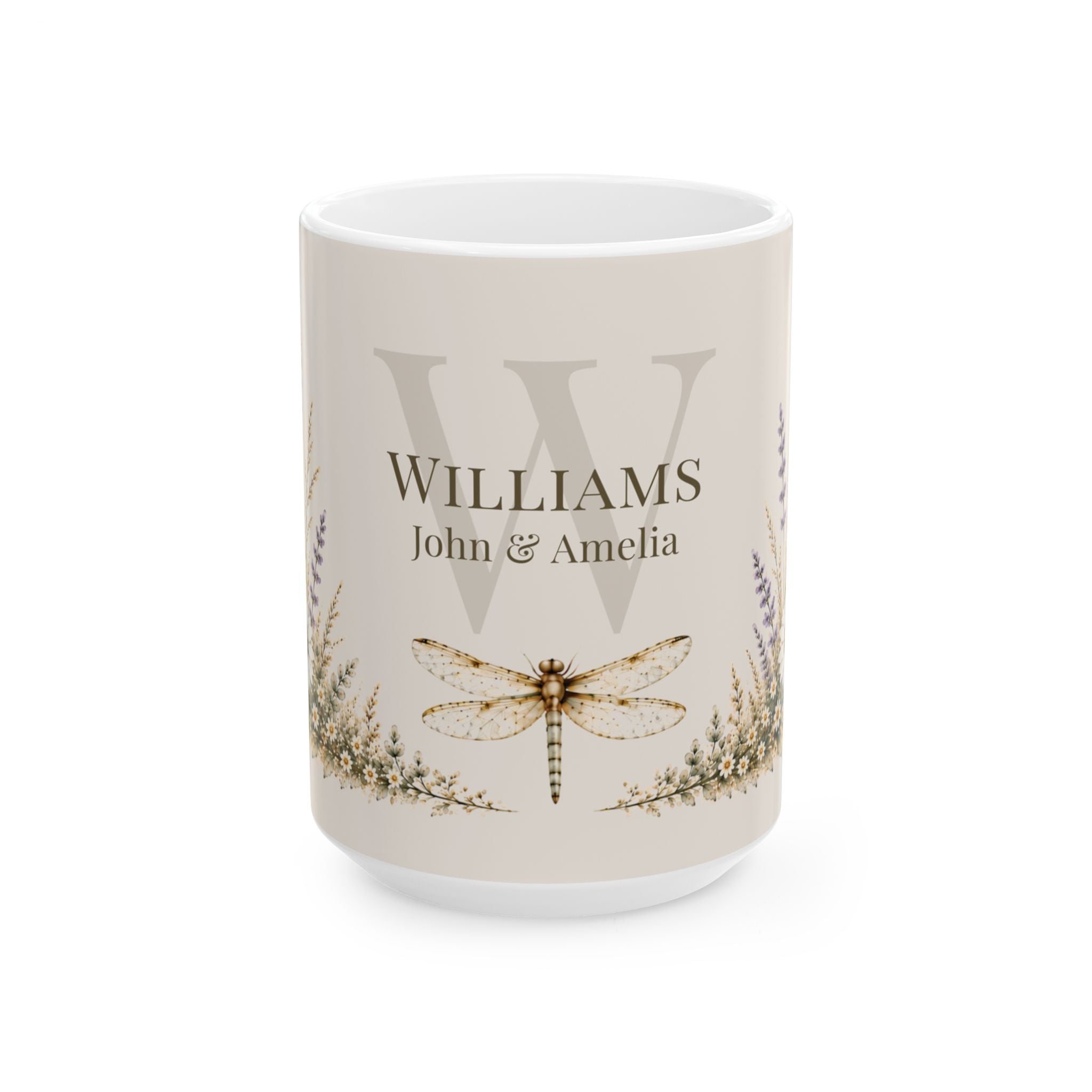 Dragonfly Meadow Personalized Family Mug