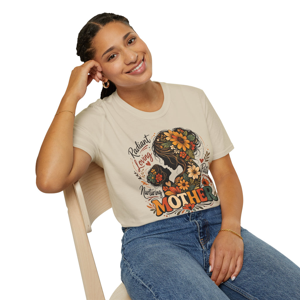Mother Child Floral Vintage Graphic Tee
