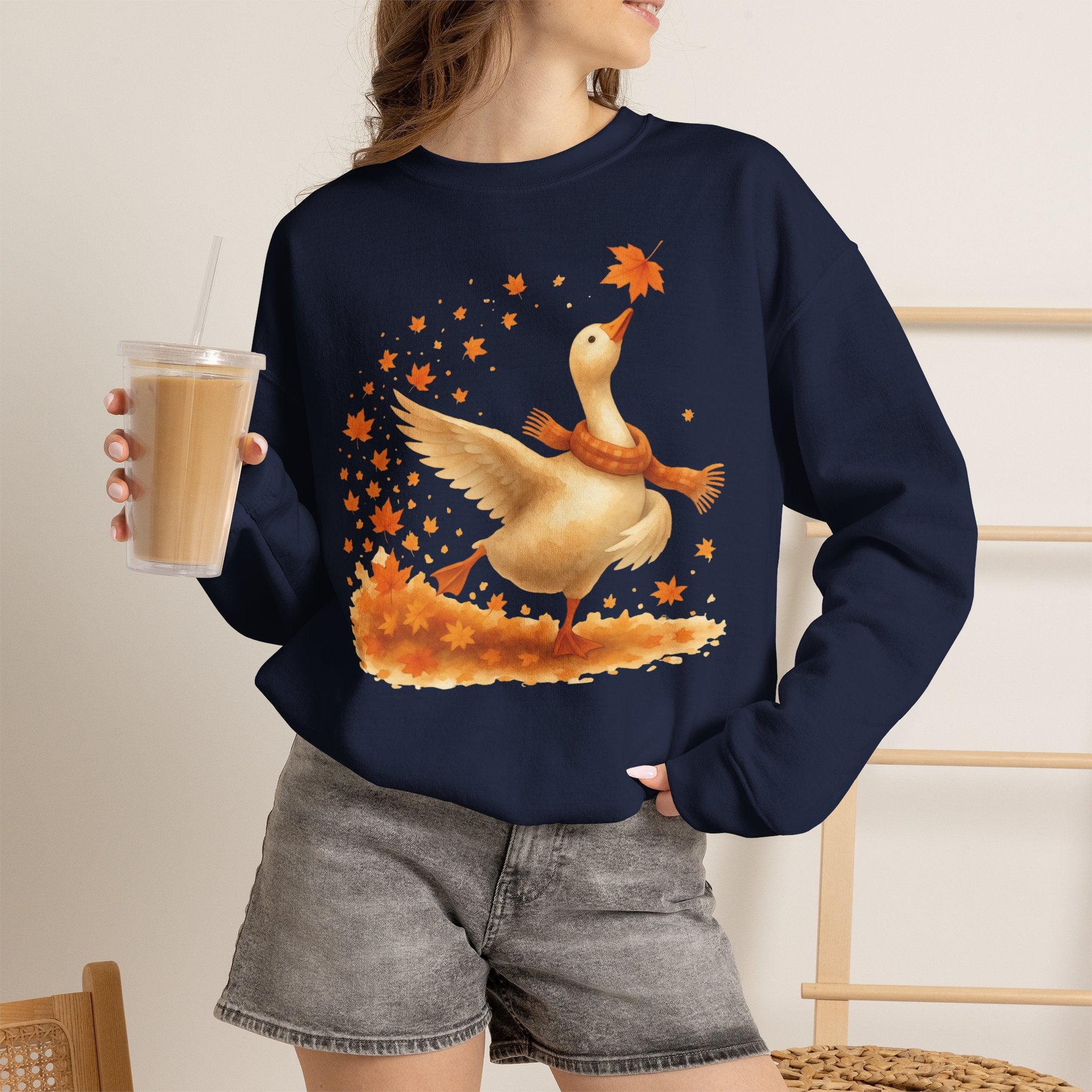 Leaf Dance Goose Sweatshirt