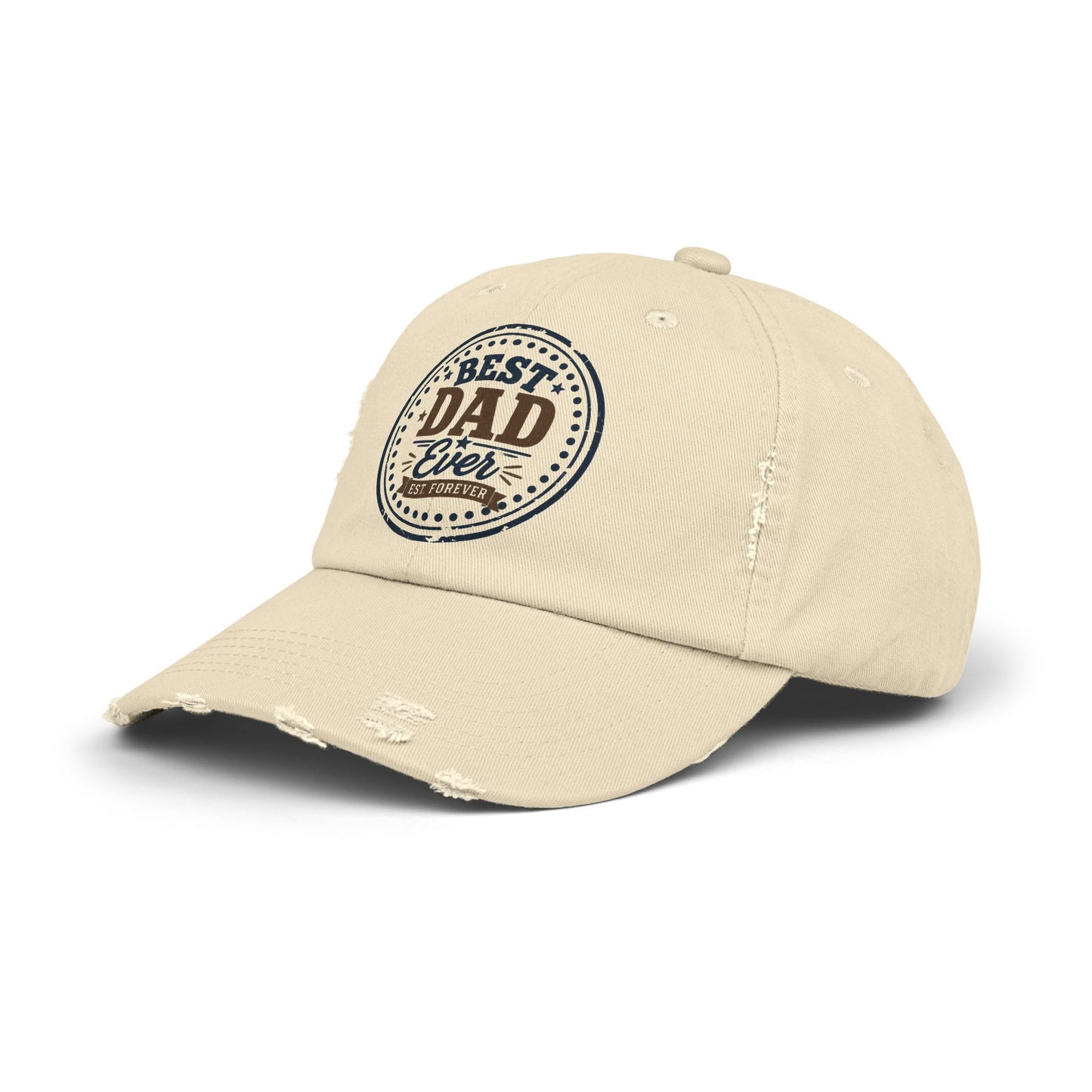 Best Dad Ever Washed Baseball Cap