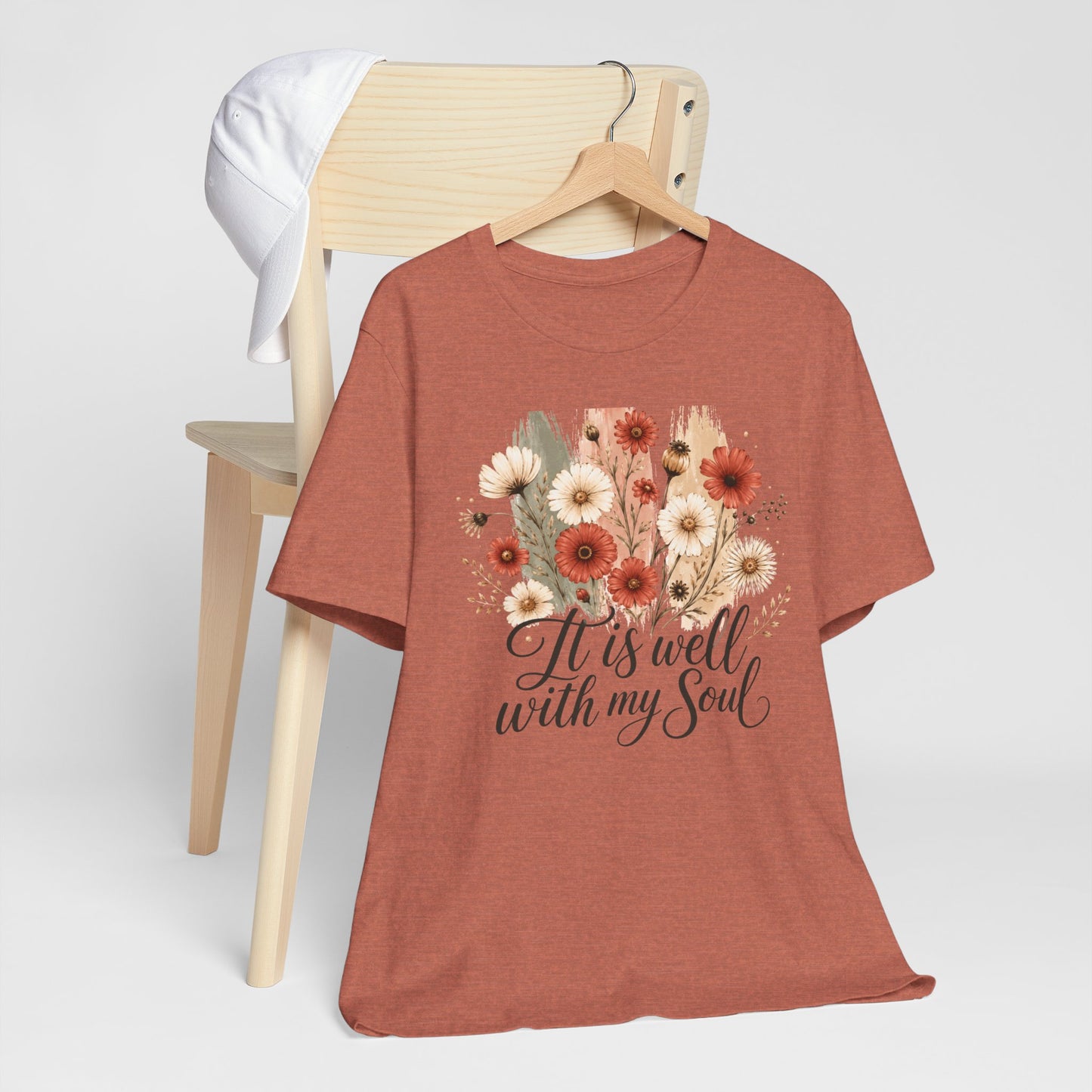 It Is Well With My Soul Floral Tee