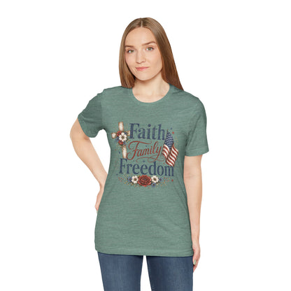 Faith Family Freedom Graphic Tee