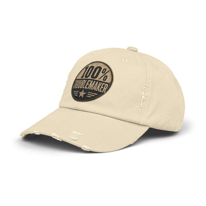 100% Troublemaker Distressed Cap