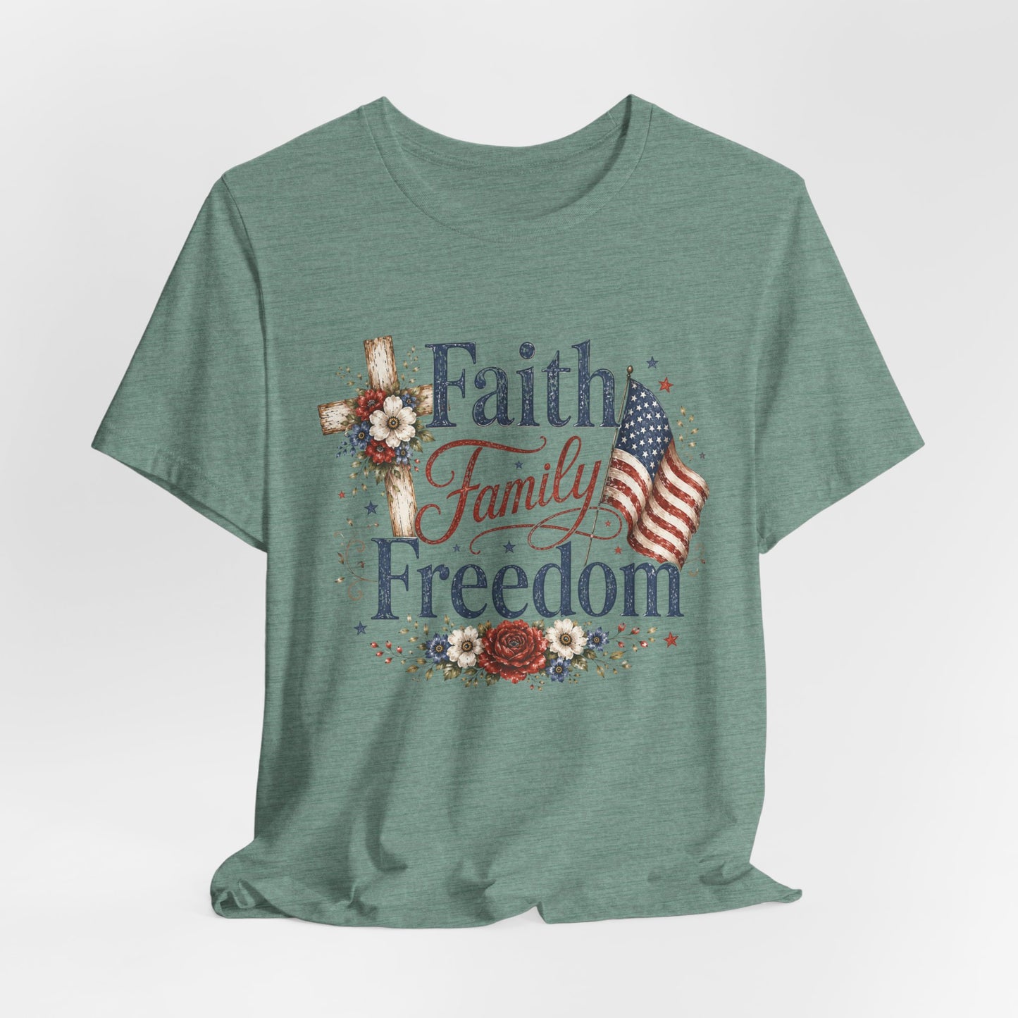 Faith Family Freedom Graphic Tee