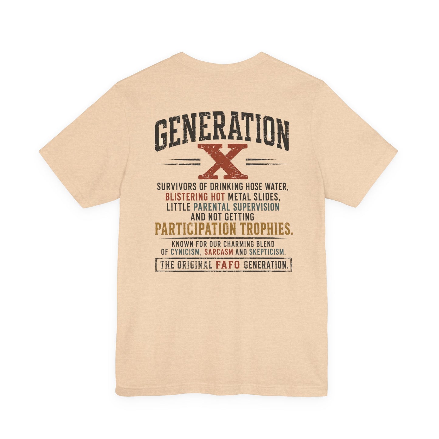 Generation X "We Don’t Care" Graphic Tee
