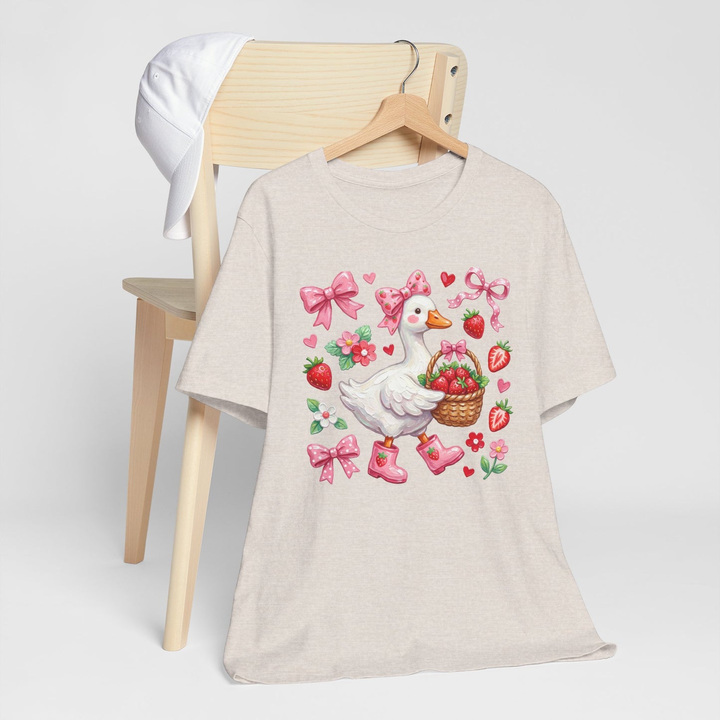 Strawberry Patch Goose Graphic Tee