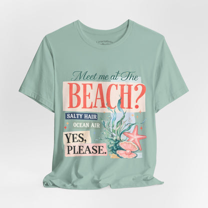 Meet Me At The Beach Coastal Graphic Tee