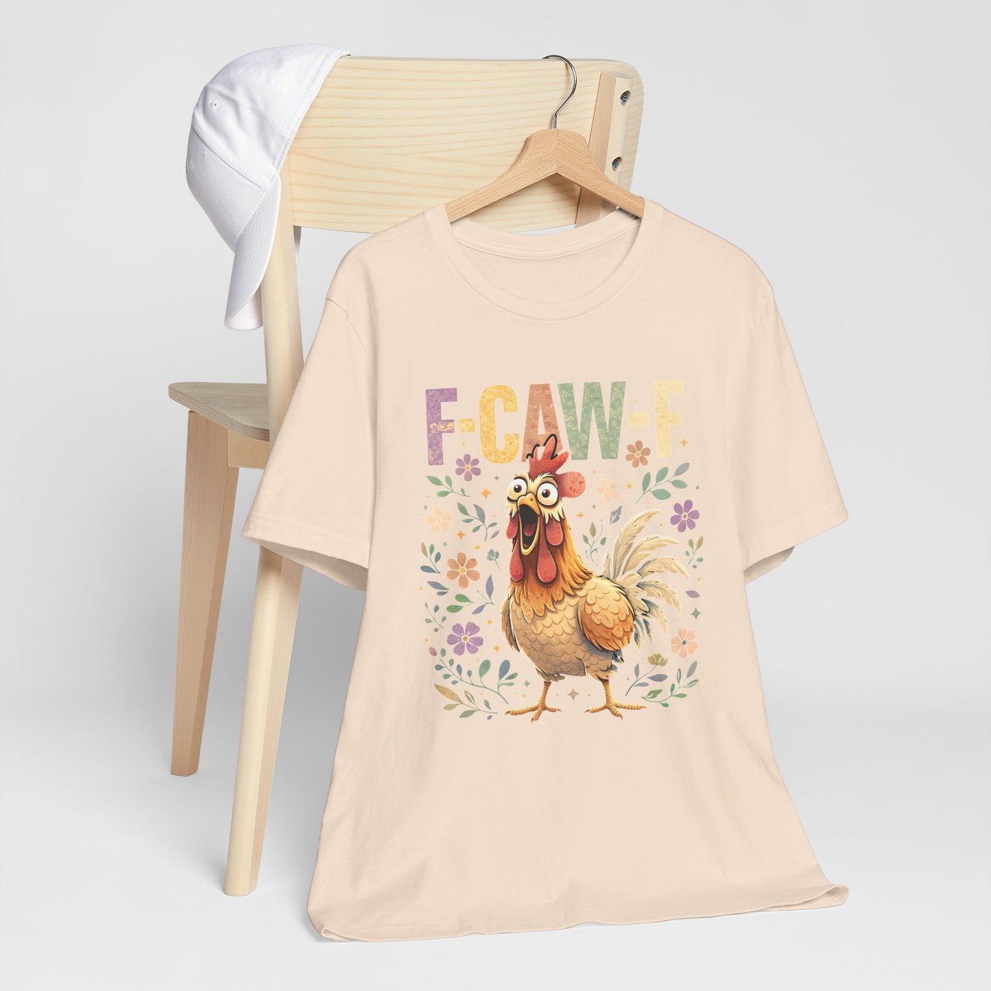 Rooster Floral F-CAW-F Graphic Tee
