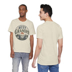 Best Grandpa Vintage Sunset Graphic Tee