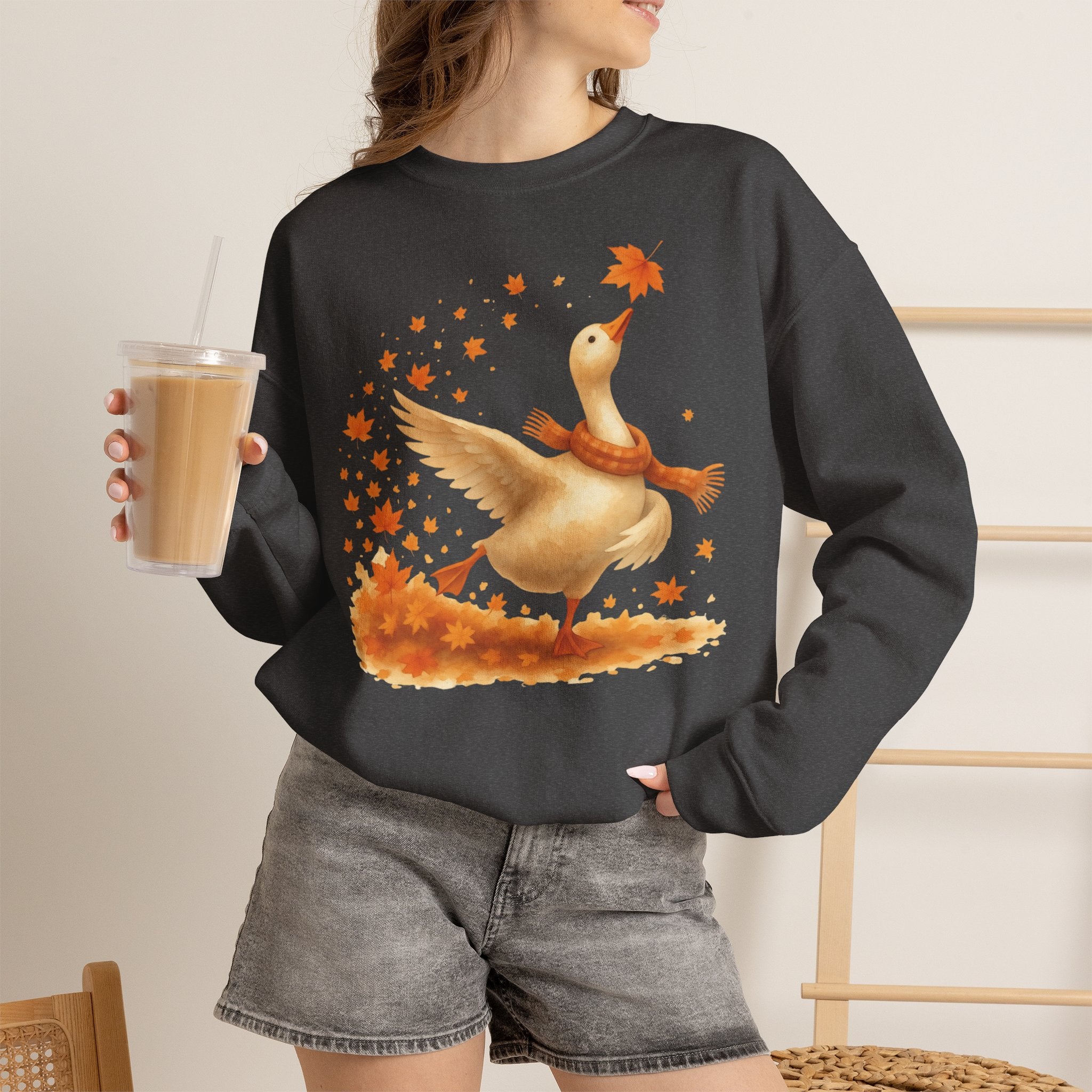 Leaf Dance Goose Sweatshirt