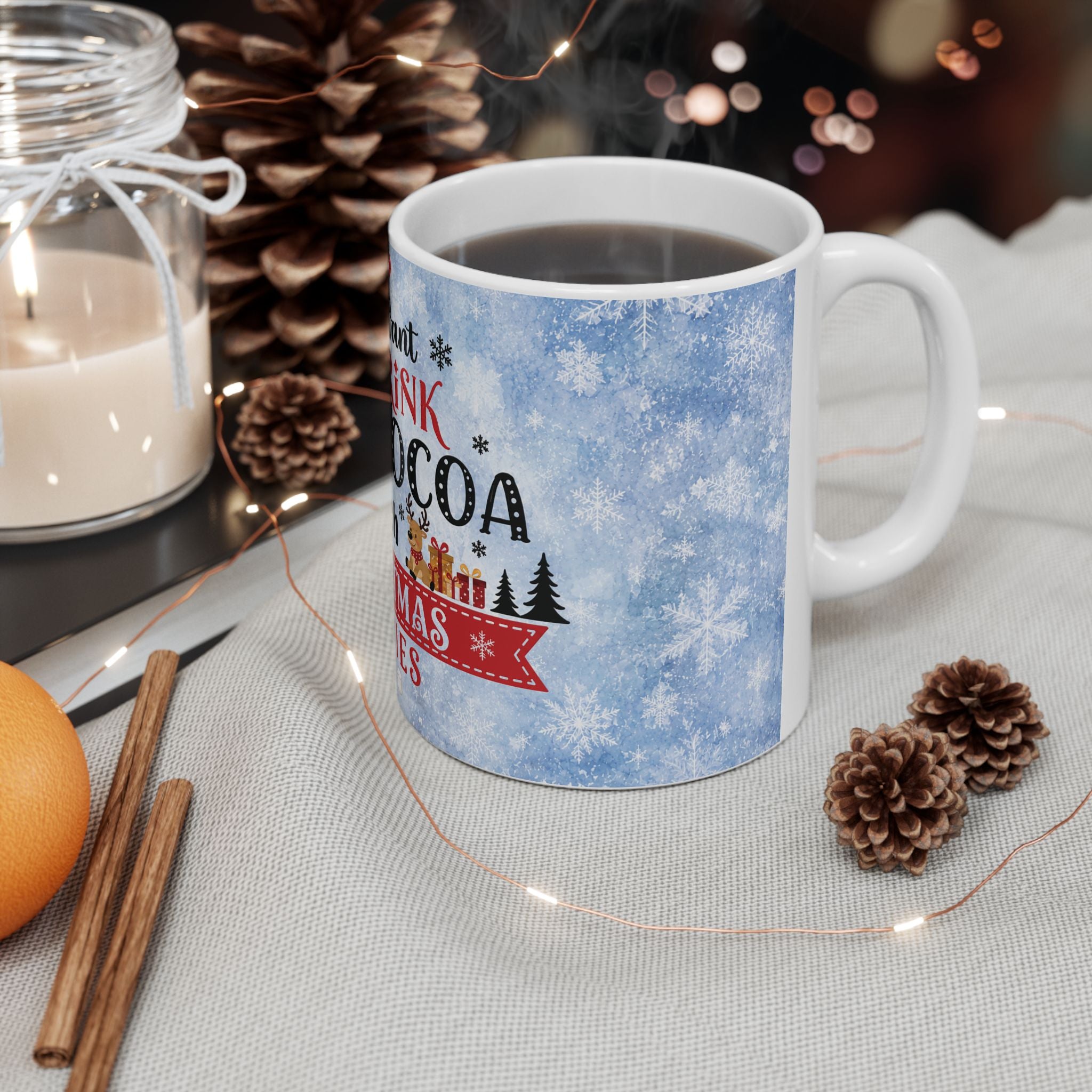 Hot Cocoa & Christmas Movies Mug