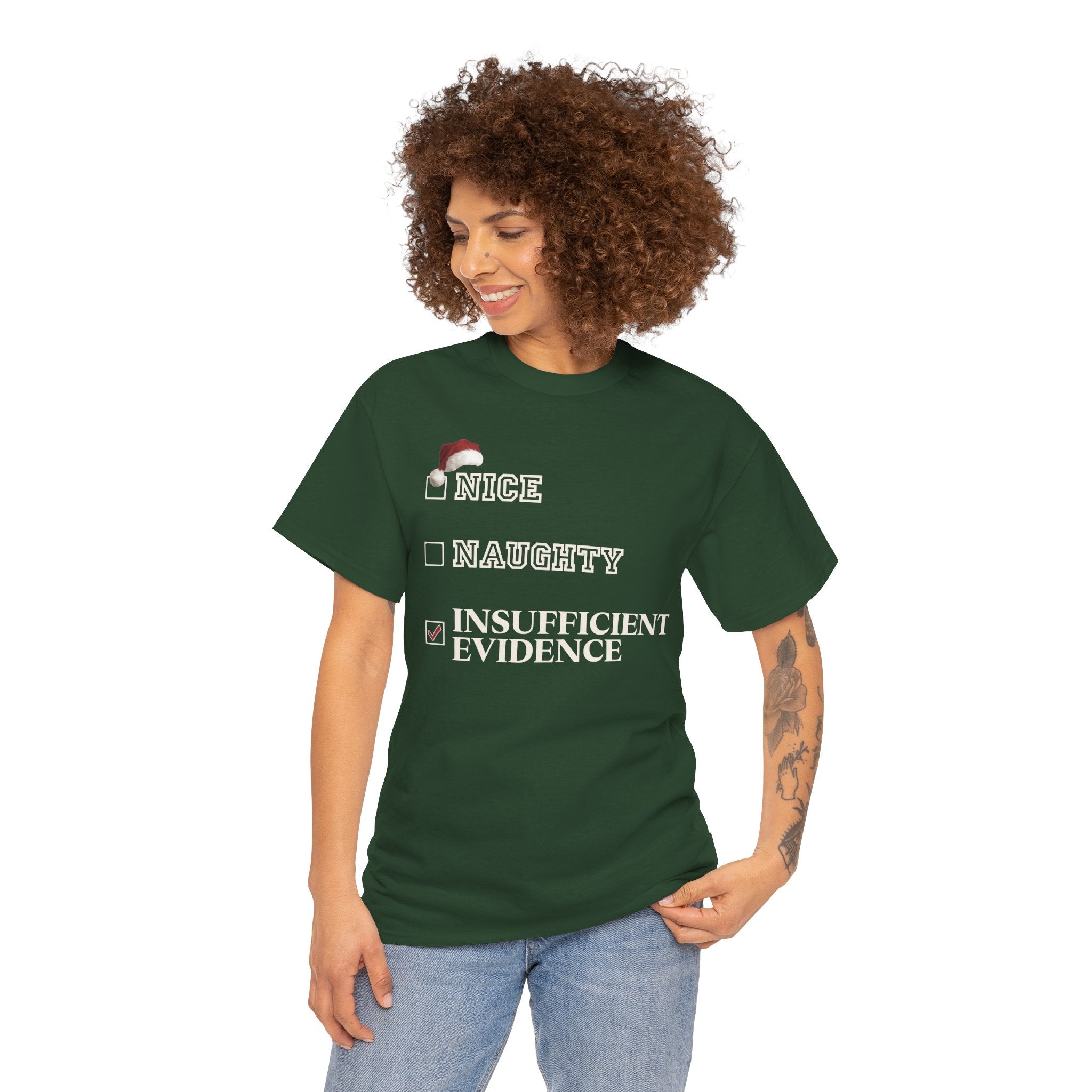 Insufficient Evidence Christmas Graphic Tee