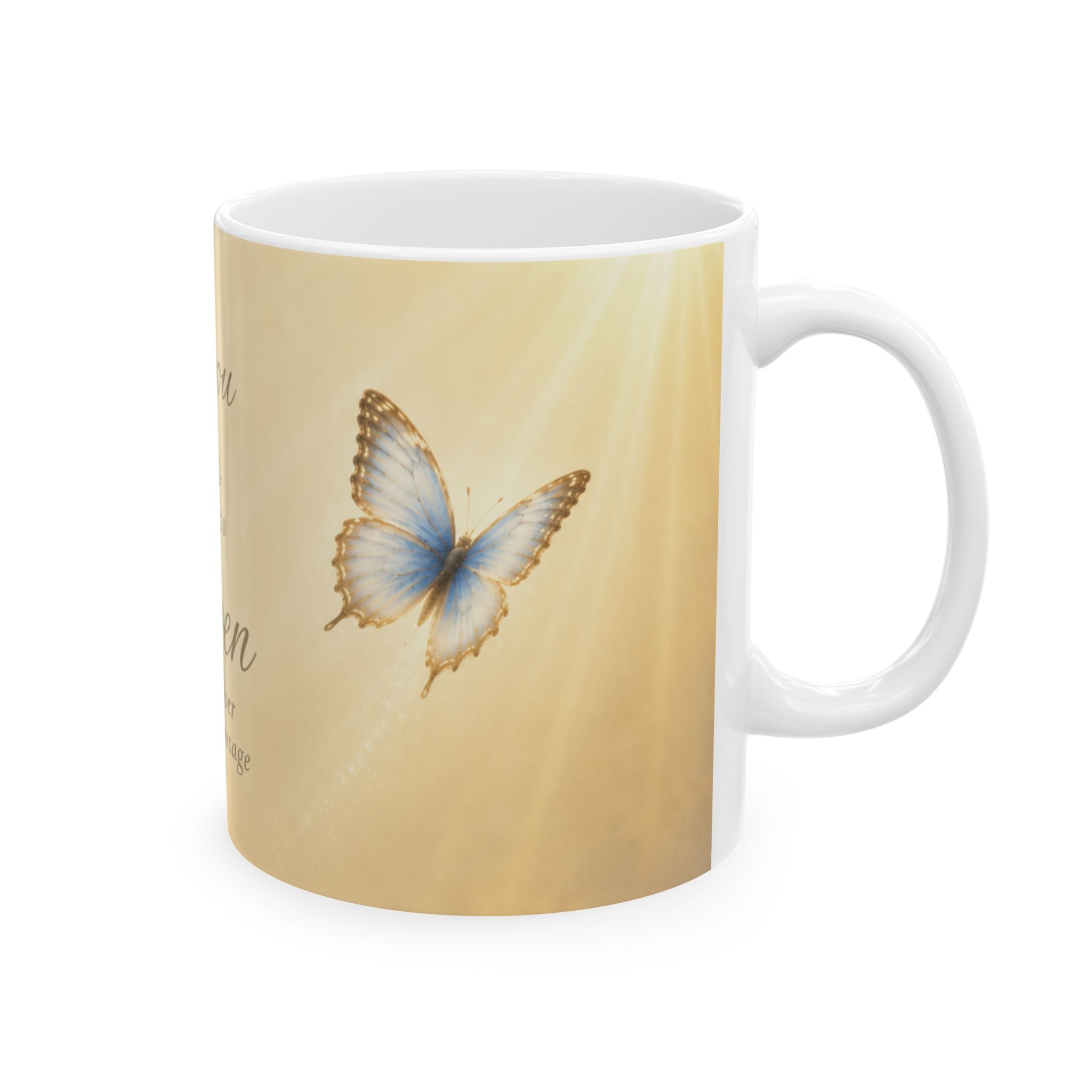 Carried On Butterfly Wings Mug