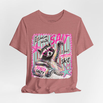 Seasoned With Salt Raccoon Graphic Tee