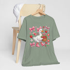 Strawberry Patch Goose Graphic Tee