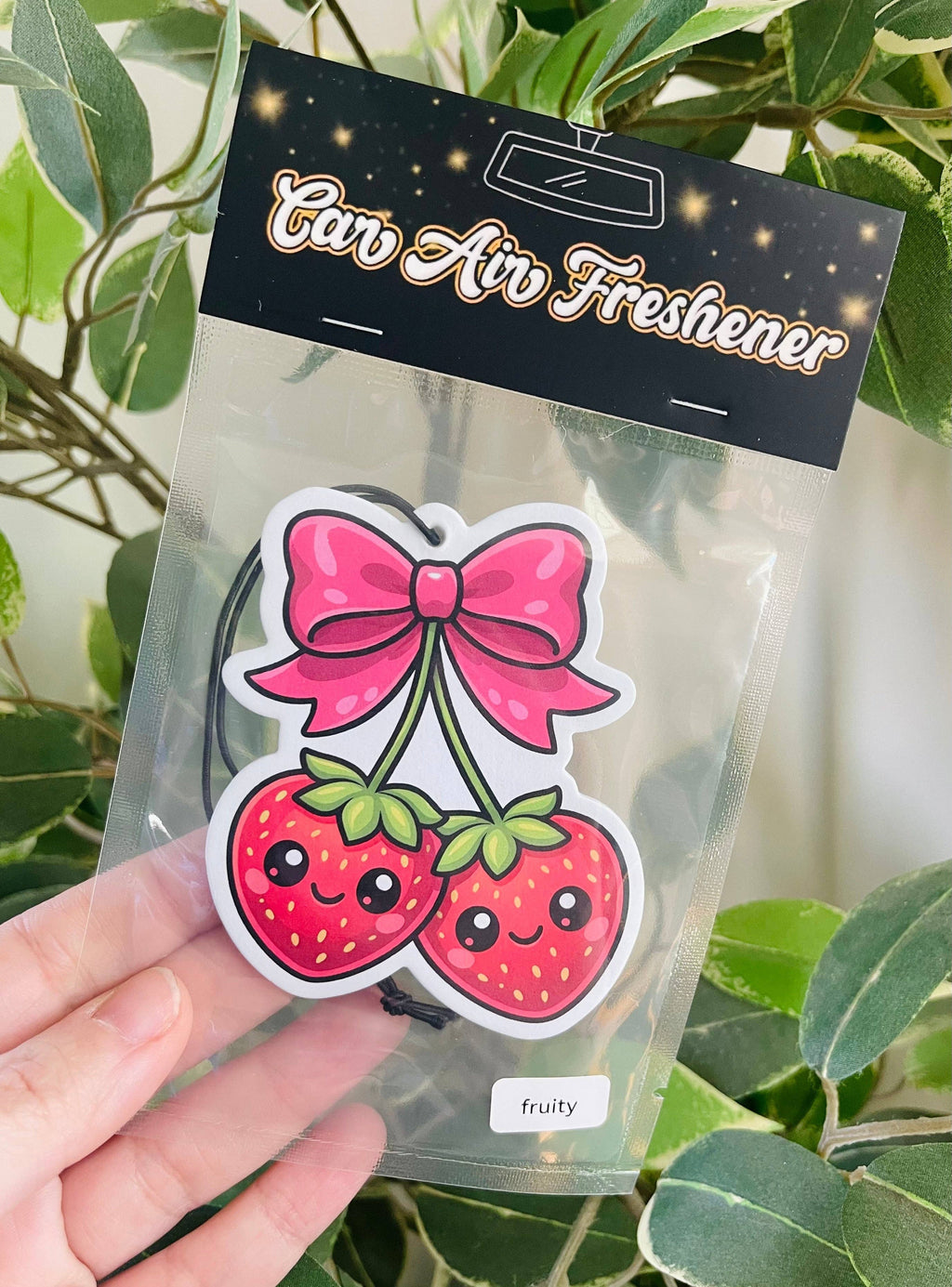 Strawberry Cherries Car Air Freshener