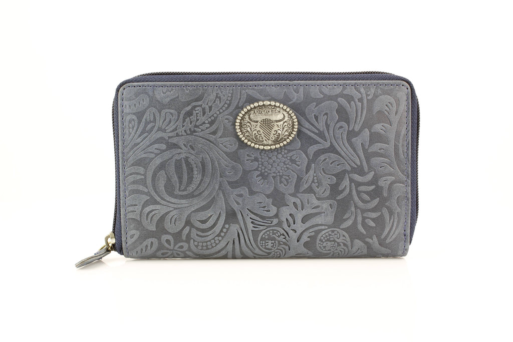 Wildflower Trails Zip-Around Wallet