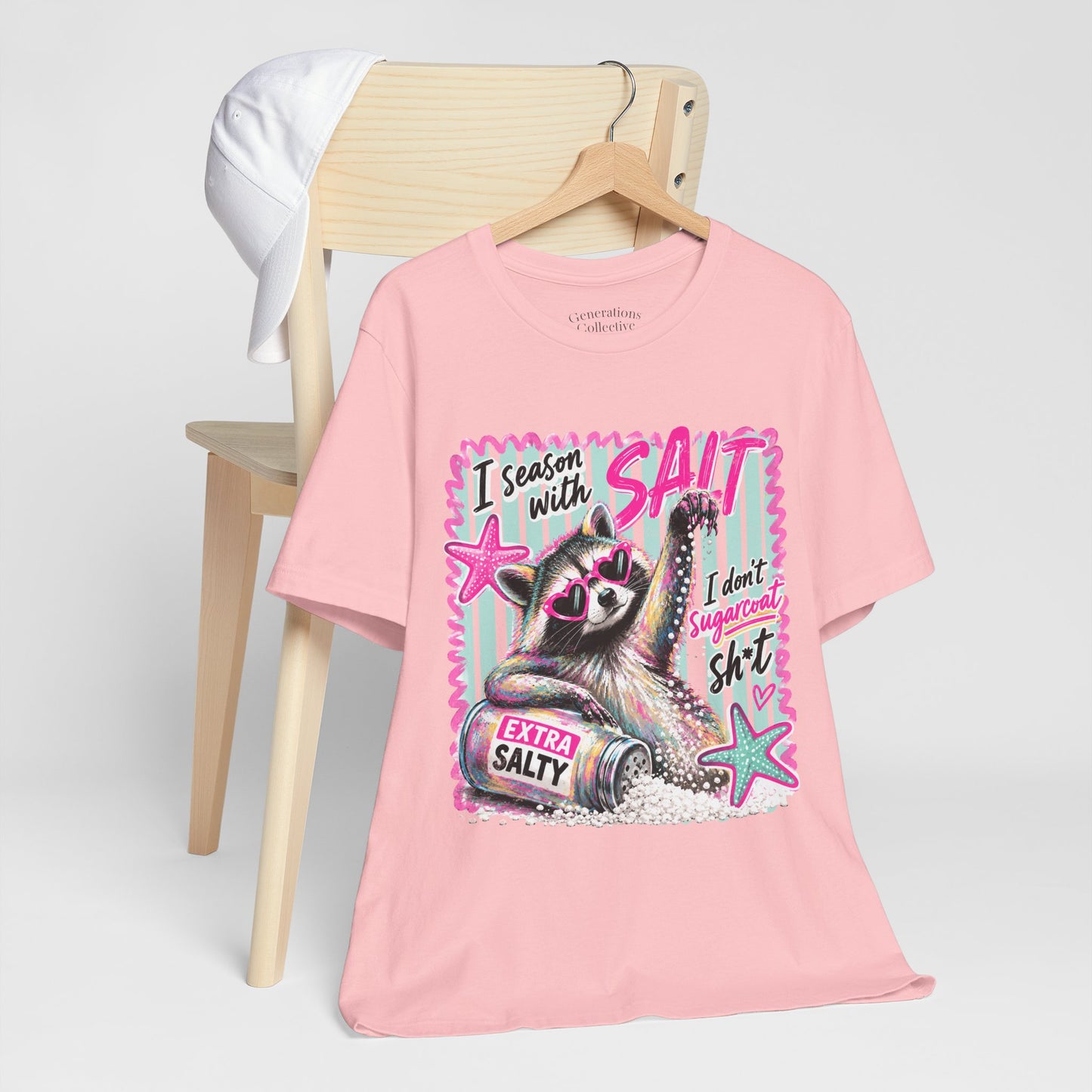 Seasoned With Salt Raccoon Graphic Tee