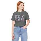 USA Floral EST. 1776 Graphic Tee