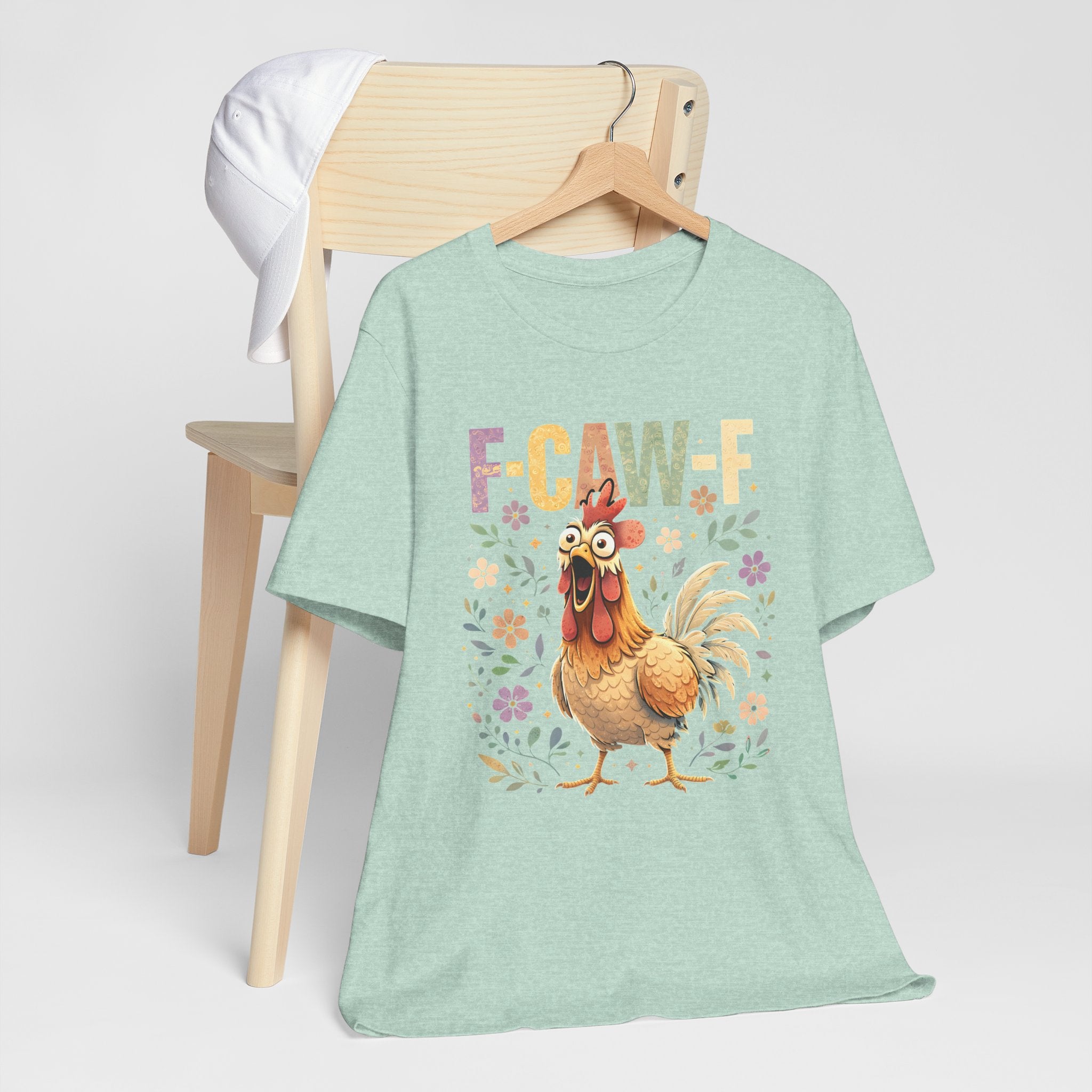 Rooster Floral F-CAW-F Graphic Tee