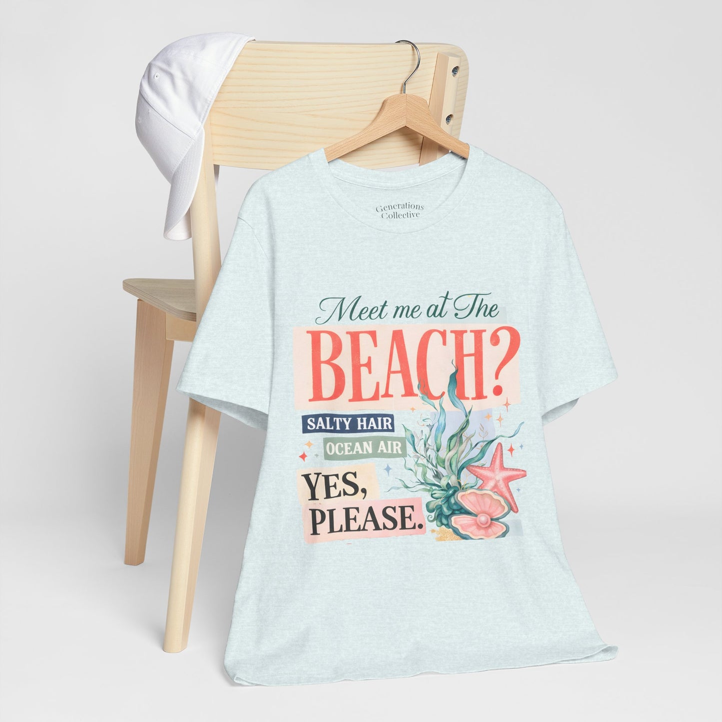 Meet Me At The Beach Coastal Graphic Tee