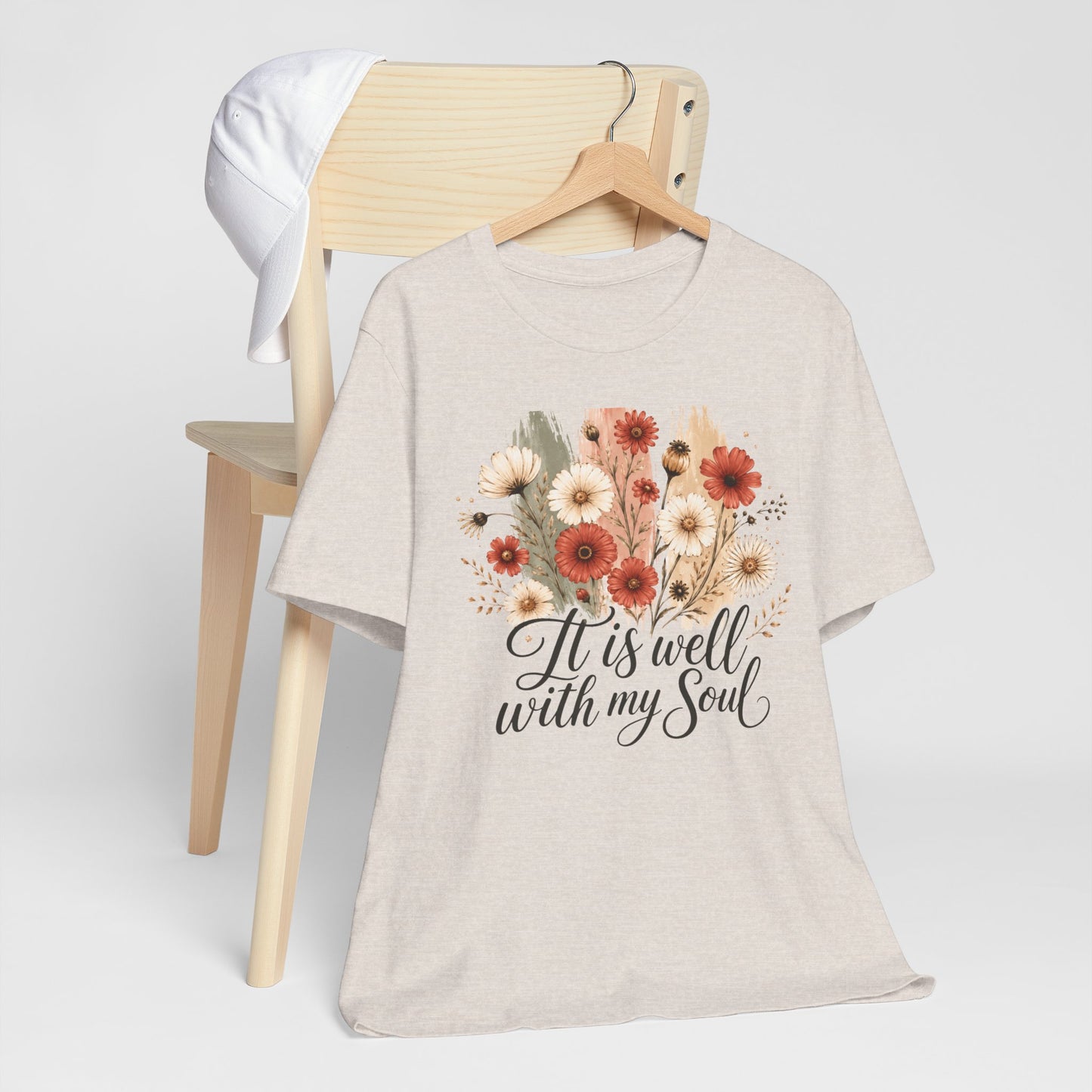It Is Well With My Soul Floral Tee