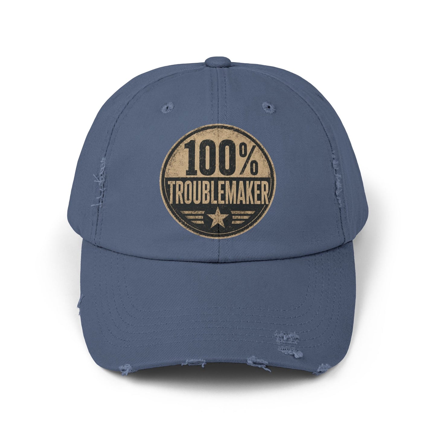 100% Troublemaker Distressed Cap