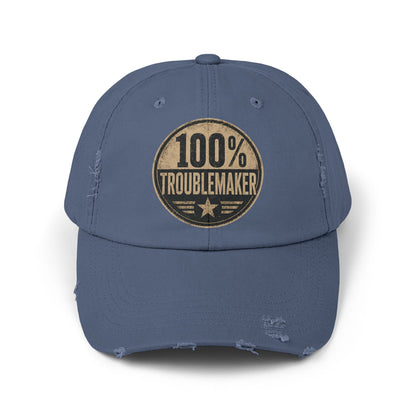 100% Troublemaker Distressed Cap