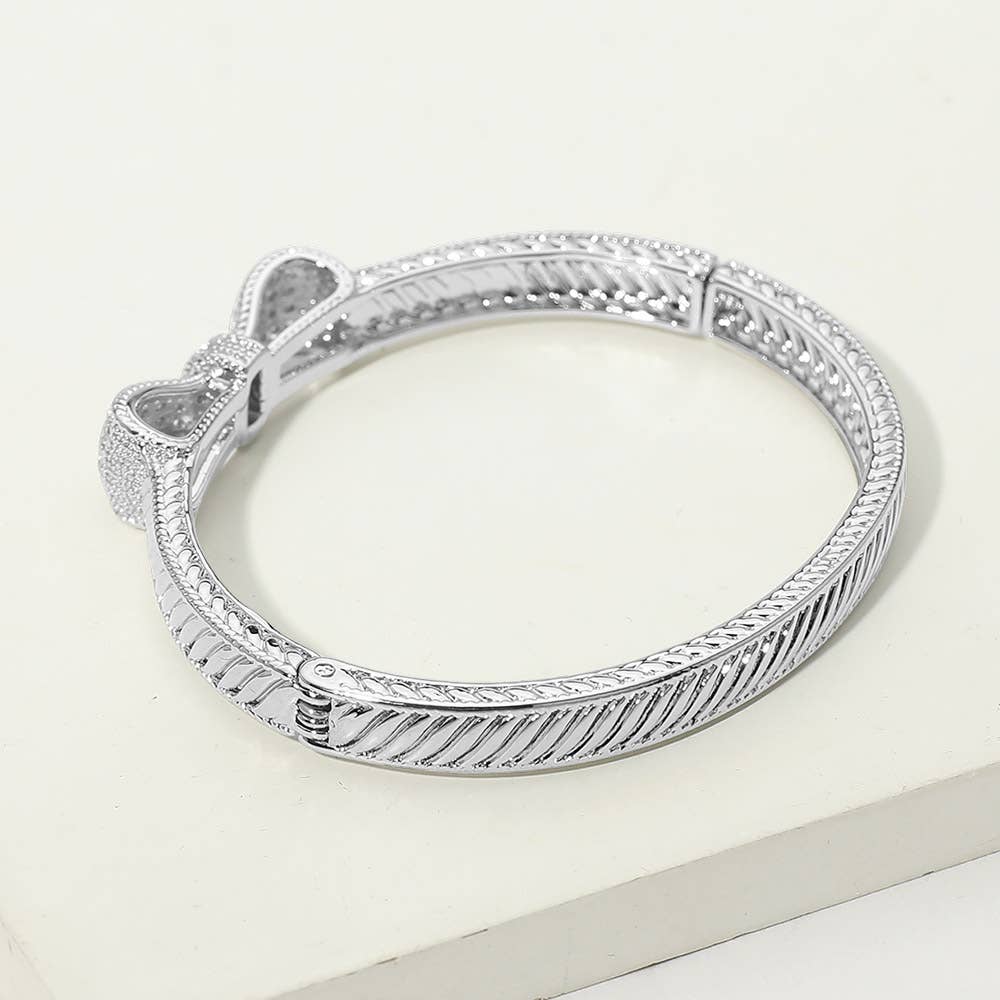 Tied with a Bow Bangle Bracelet