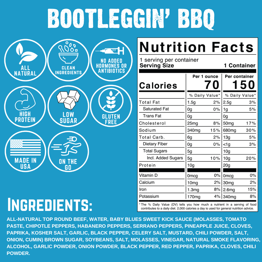 Bootleggin' BBQ Beef Jerky