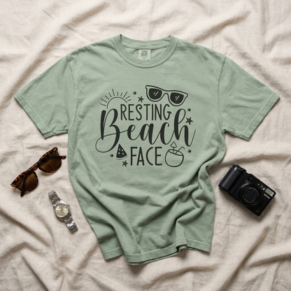 Resting Beach Face Tee