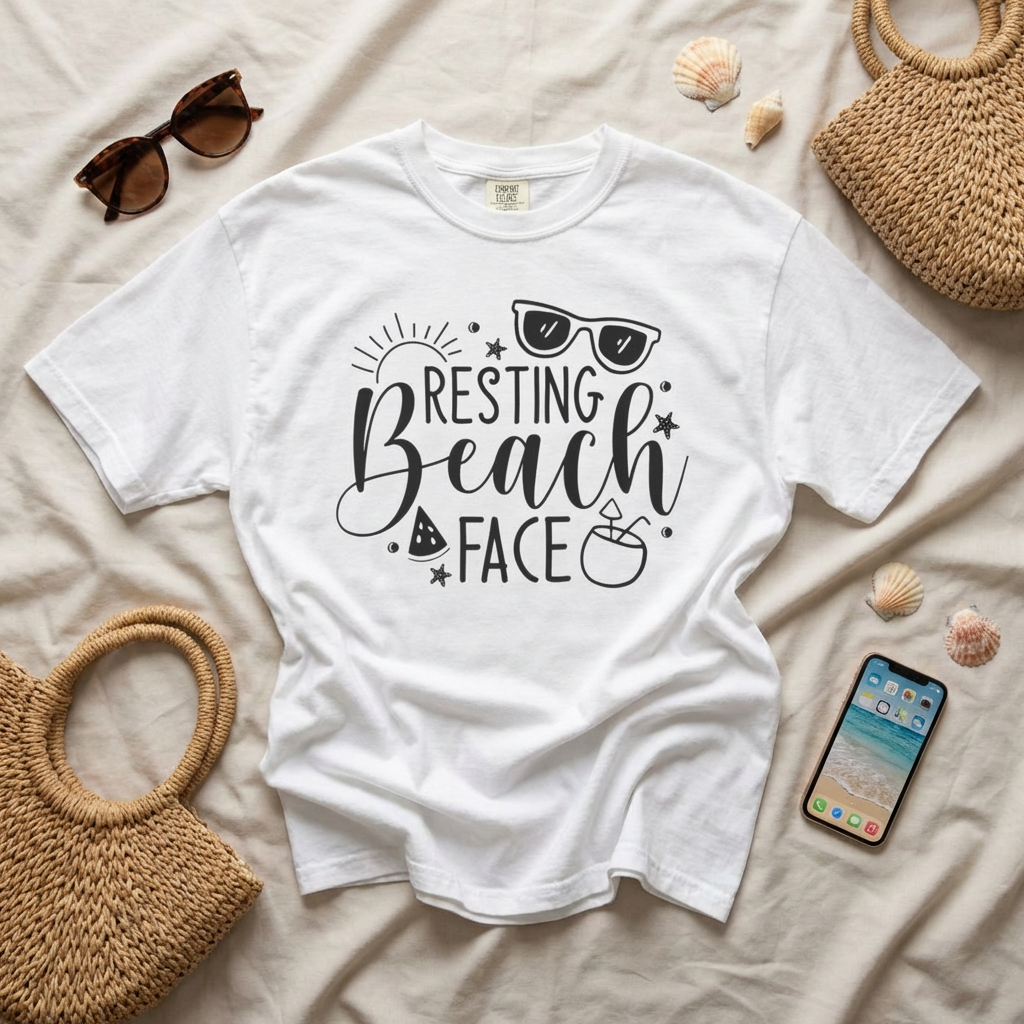 Resting Beach Face Tee