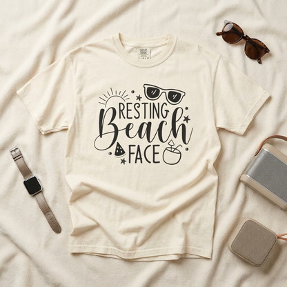 Resting Beach Face Tee