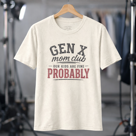 Gen X Mom Club “Our Kids Are Fine Probably” Graphic Tee