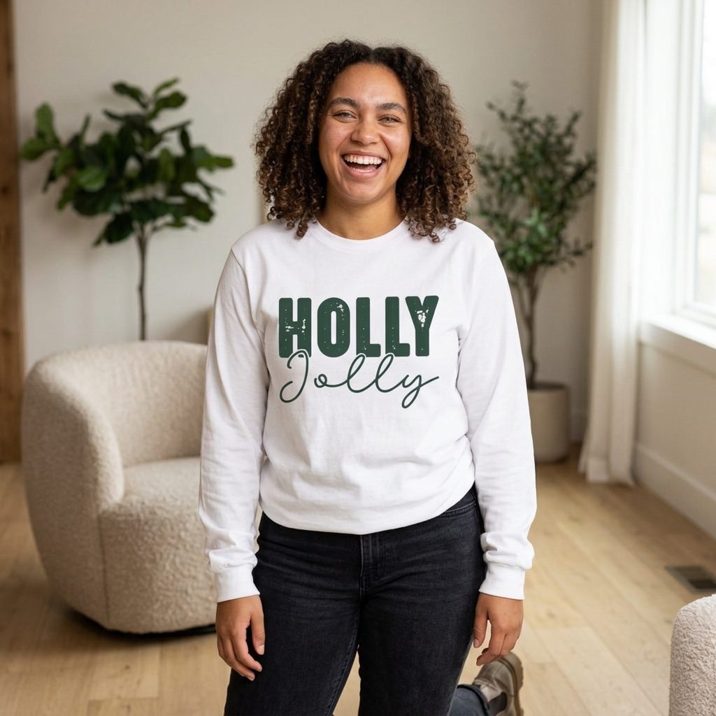 Holly Jolly Long Sleeve Tee