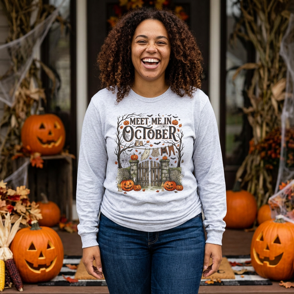 Meet Me in October Long Sleeve Tee