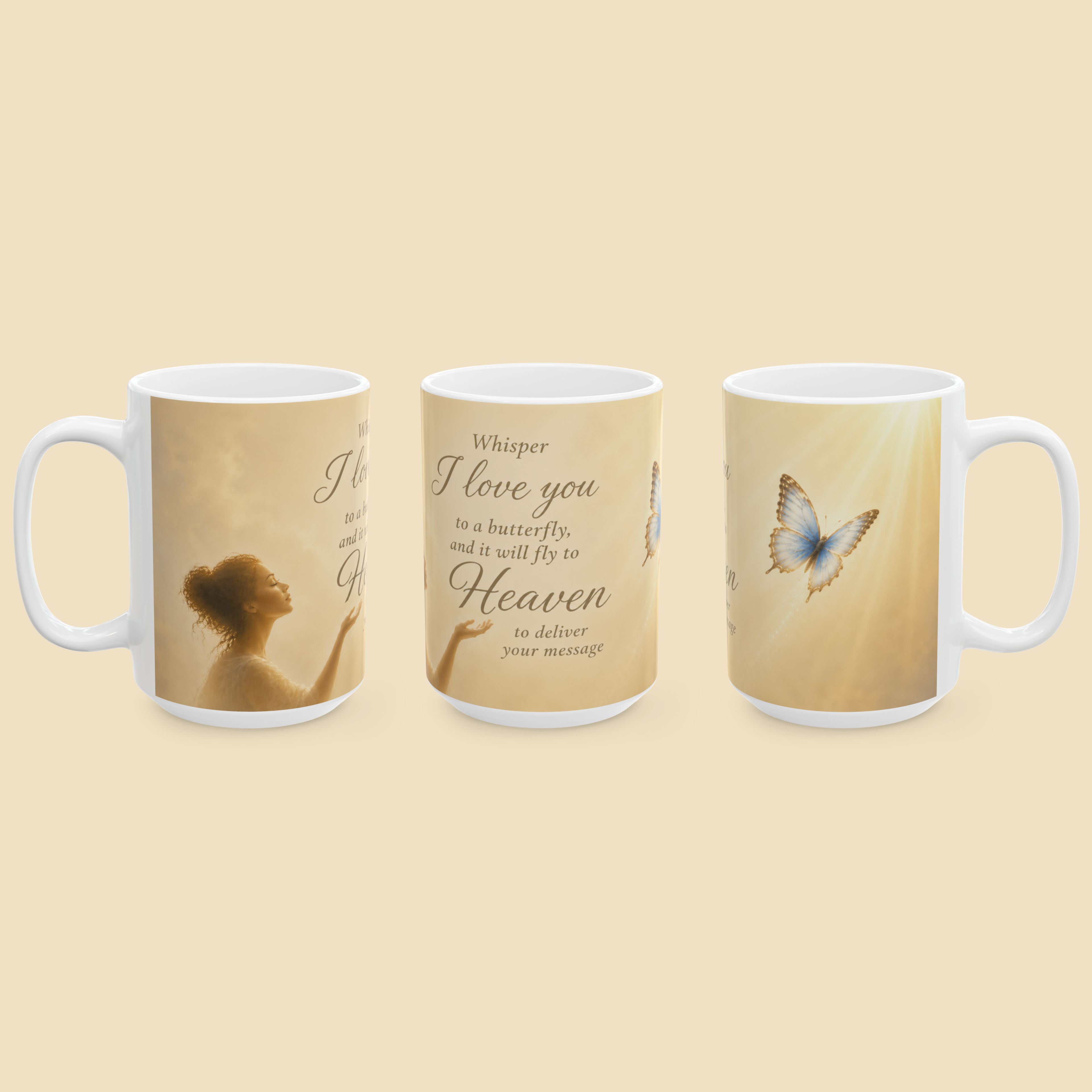Carried On Butterfly Wings Mug