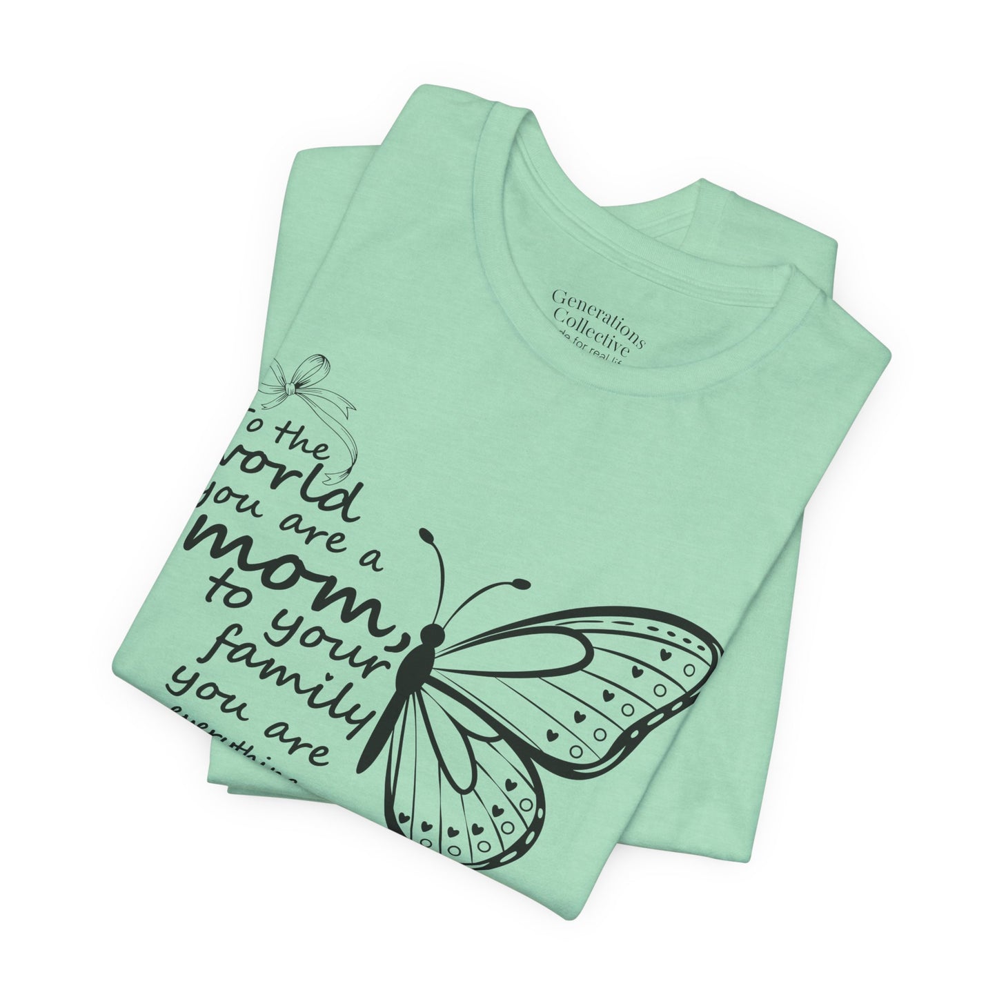 Mother Butterfly Script Graphic Tee