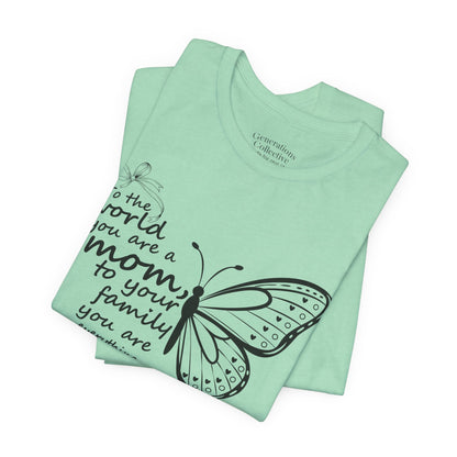 Mother Butterfly Script Graphic Tee