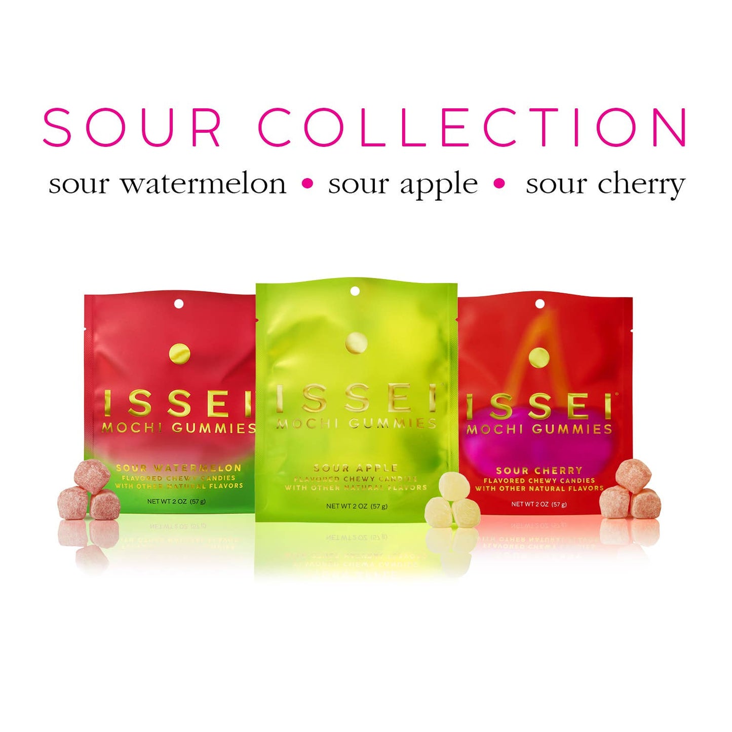 Sour Cherry Mochi Gummies