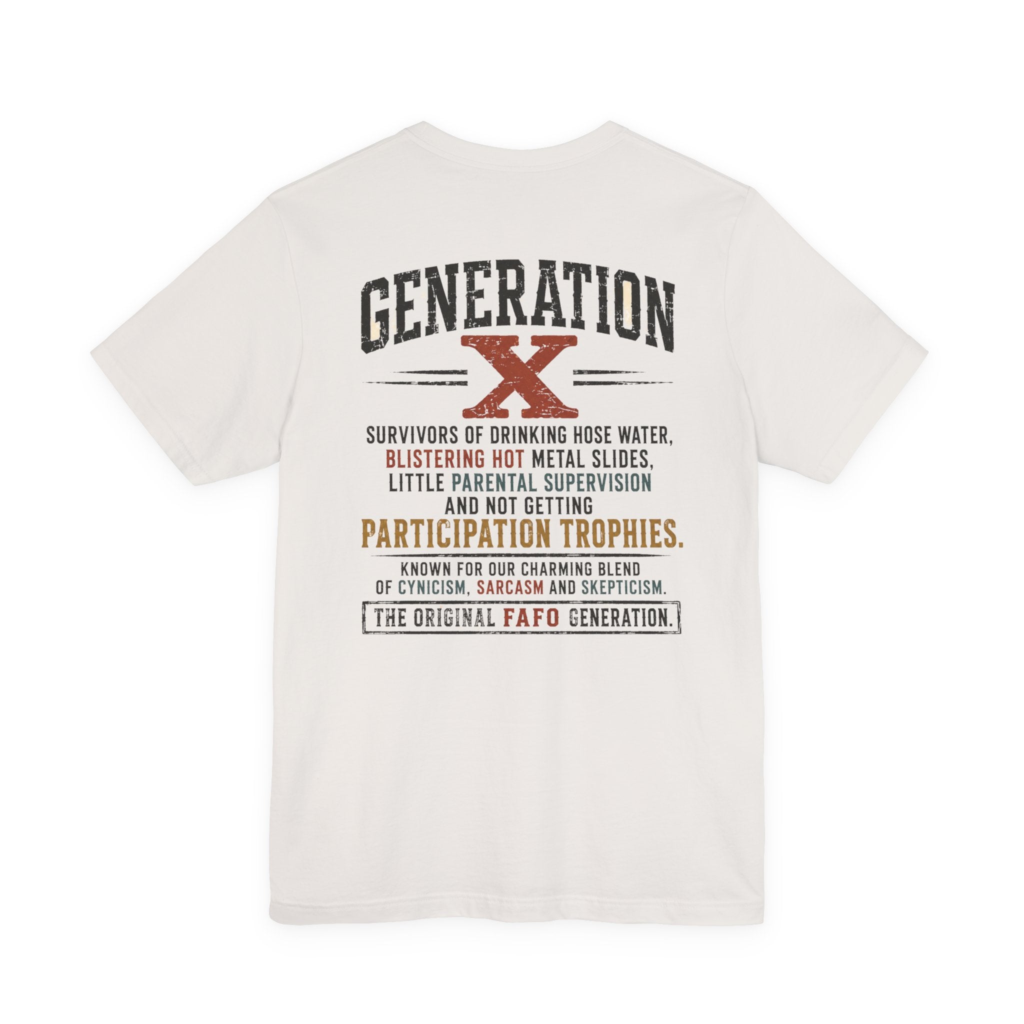 Generation X "We Don’t Care" Graphic Tee