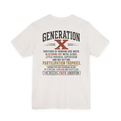 Generation X "We Don’t Care" Graphic Tee