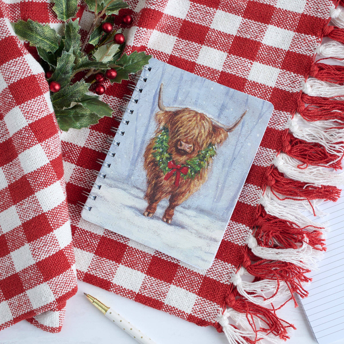 Snowy Highland Spiral Notebook