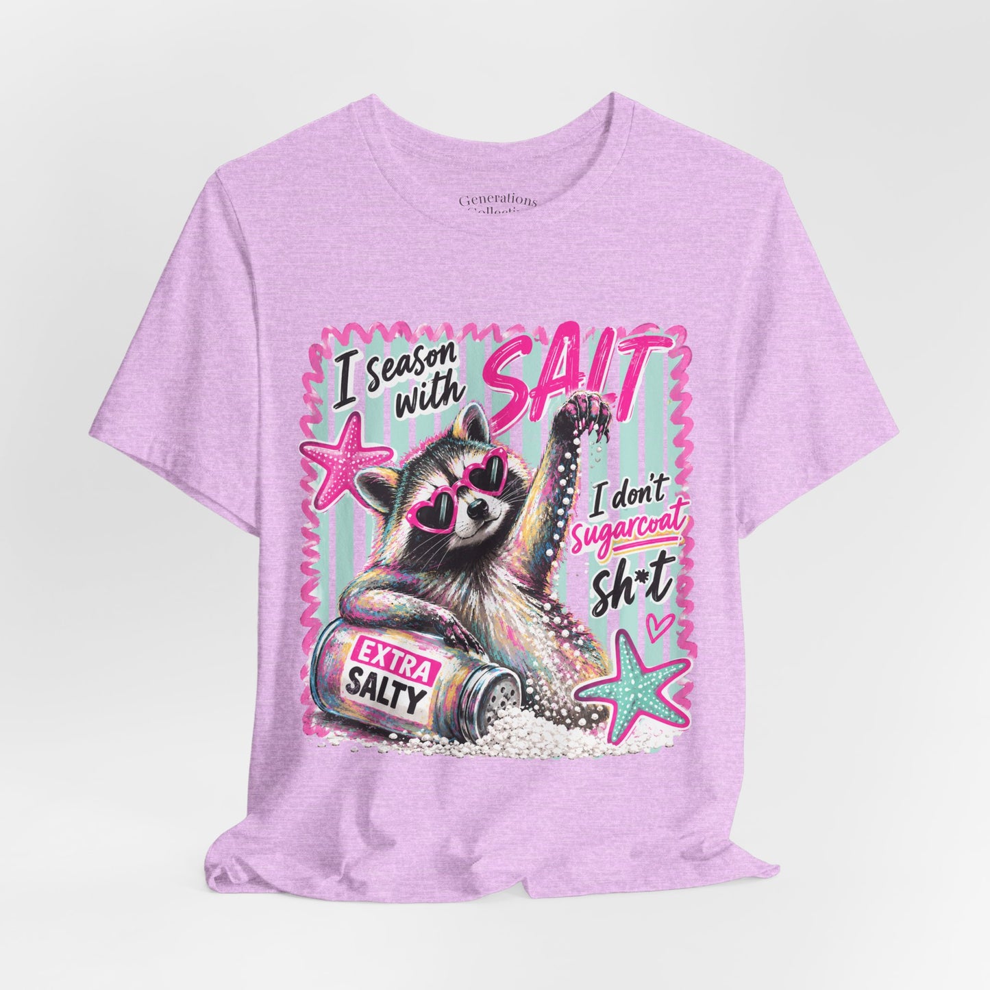 Seasoned With Salt Raccoon Graphic Tee