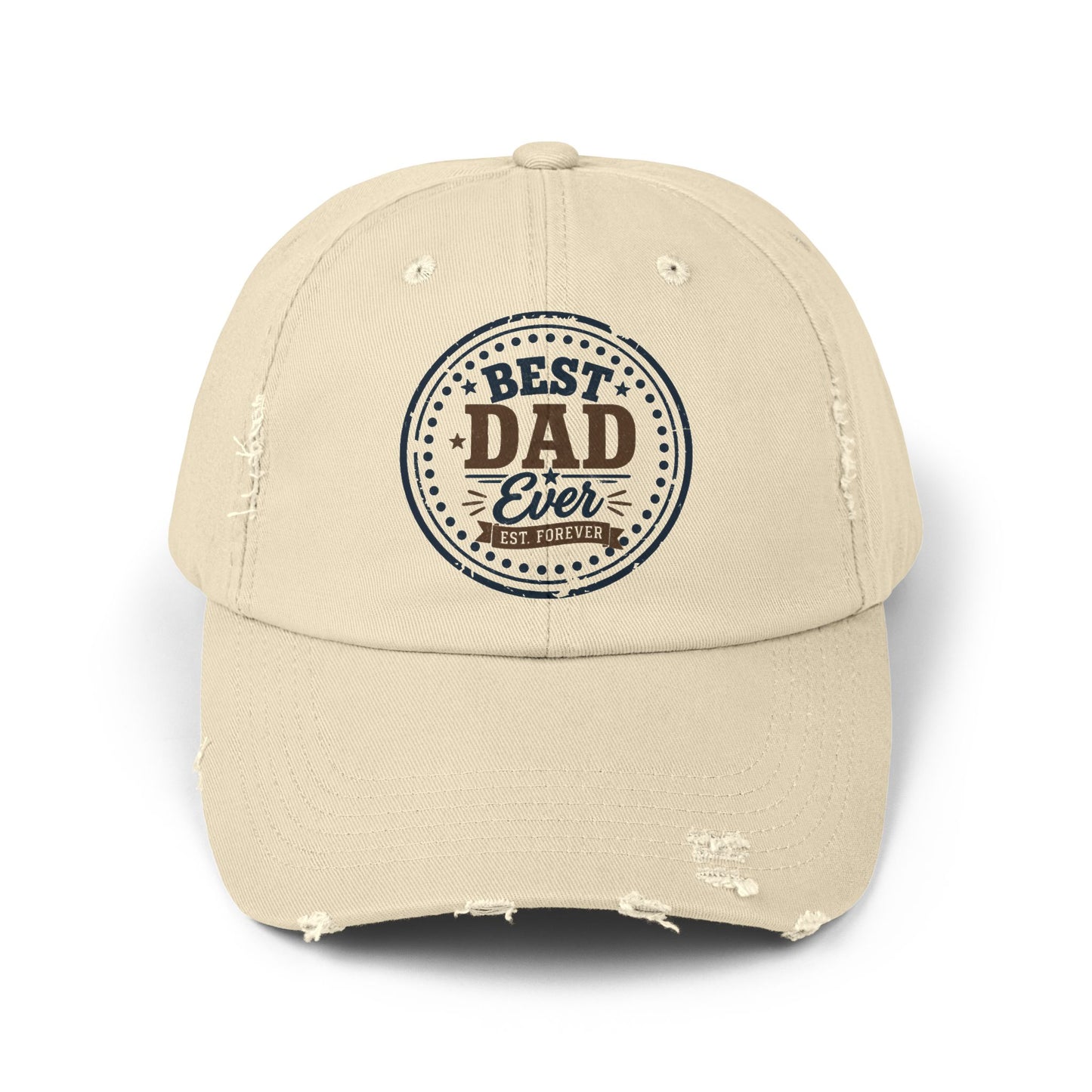 Best Dad Ever Washed Baseball Cap