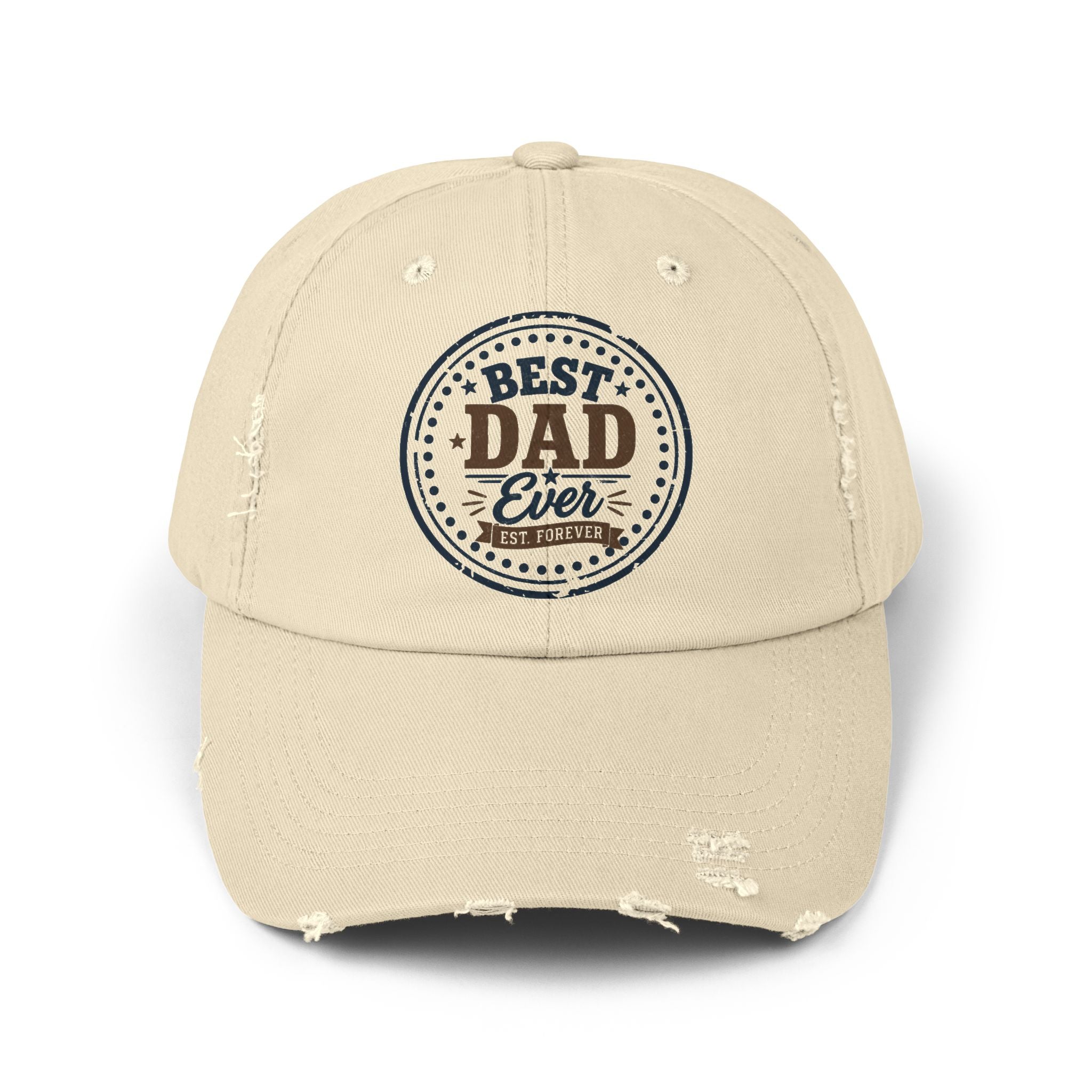 Best Dad Ever Washed Baseball Cap
