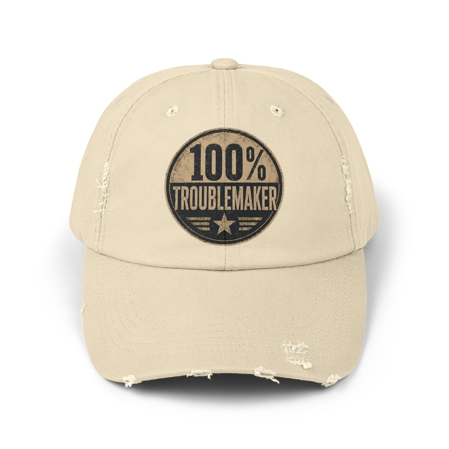 100% Troublemaker Distressed Cap