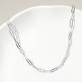 Silver Lining Paperclip Necklace
