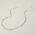 Silver Lining Paperclip Necklace